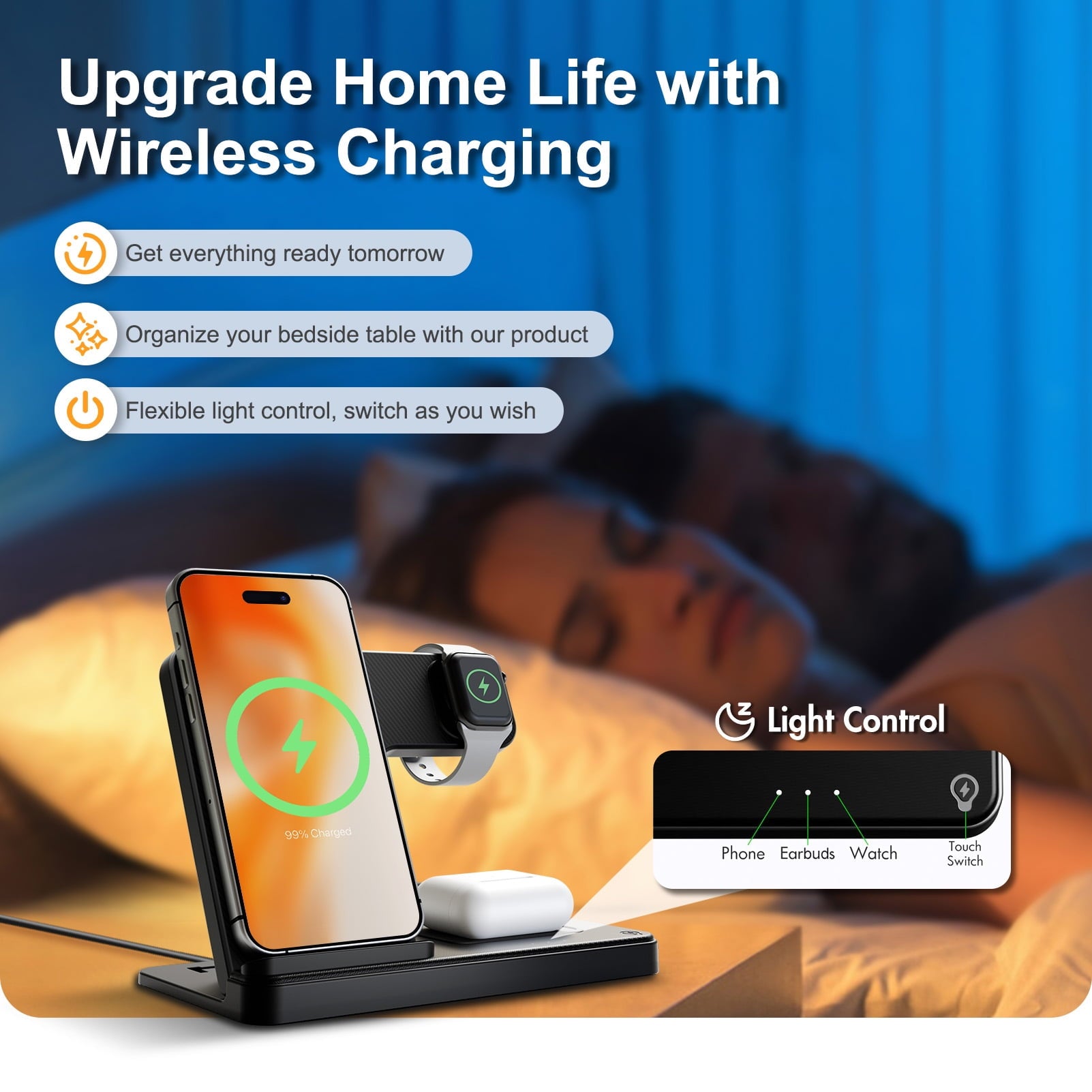 3 in 1 Wireless Charging Station